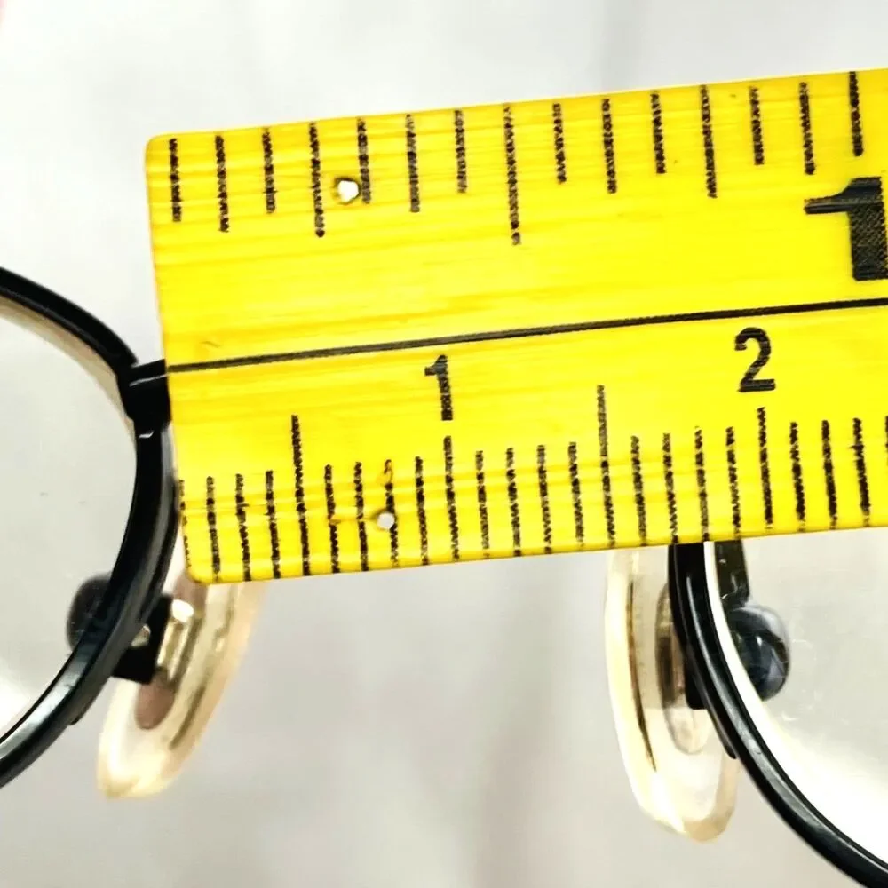 Eye Q Eyeglasses Metal Frames Black Oval SW 314 Vtg Womens Small 45 - 18 - 141